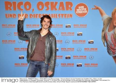 Francois Goeske bei der Premiere des Kinofilms Rico, Oskar und der Diebstahlstein im Mathäser Filmpalast. München, 17.04.2016 Foto:xP.xSchönbergerx xFuturexImage