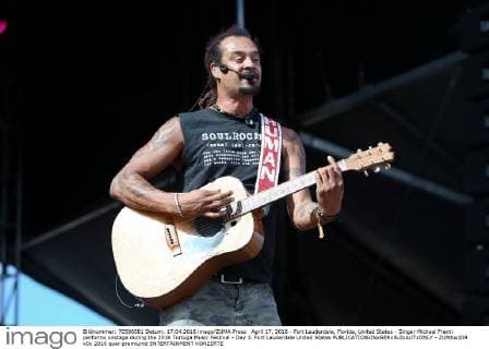 April 17, 2016 - Fort Lauderdale, Florida, United States - Singer Michael Franti performs onstage during the 2016 Tortuga Music Festival - Day 3. Fort Lauderdale United States - ZUMAw109
