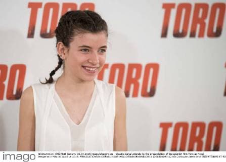 Claudia Canal attends to the presentation of the spanish film Toro at Hotel Hesperia in Madrid, April 19,2016.  (20160419011)