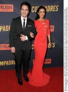 April 19, 2016 - Hollywood, CA, United States - 19 April 2016 - Hollywood, California - Mauricio Ochmann, Aislinn Derbez. Arrivals for the Los Angeles premiere of Compadres held at ArcLight Hollywood. Photo Credit: Hollywood United States - ZUMAa123