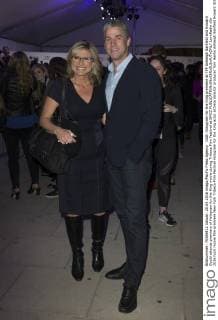USA: Hologram for the King premiere at TFF Ashleigh Banfield and Howard Gould attends premiere of Hologram for the King movie during Tribeca Film Festival at BMCC  LevxRadin