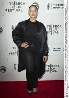 USA: Hologram for the King premiere at TFF Dascha Polanco attends premiere of Hologram for the King movie during Tribeca Film Festival at BMCC  LevxRadin