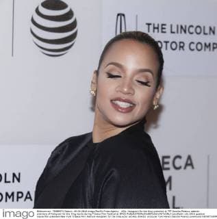USA: Hologram for the King premiere at TFF Dascha Polanco attends premiere of Hologram for the King movie during Tribeca Film Festival at BMCC  LevxRadin