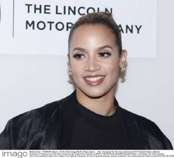 USA: Hologram for the King premiere at TFF Dascha Polanco attends premiere of Hologram for the King movie during Tribeca Film Festival at BMCC  LevxRadin