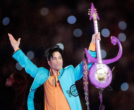 PRINCE ROGERS NELSON - after his plane for was forced to make an emergency landing in Moline, Ill. A rep said had been battling a bad case of the flu. Pictured: Feb. 4, 2007 - U.S. - Prince performs at halftime of Super Bowl XLI in Miami, Florida. U.S. - ZUMAm67_