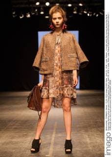 April 21, 2016 - Lodz, Poland - A model walks the runway during the Marta Kuszynska fashion show as part of Poland Fashion Week on April 21, 2016 in Lodz, Polan. Lodz Poland  - ZUMAn230