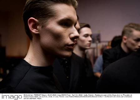 April 21, 2016 - Lodz, Poland - Models are seen at the Wyza show on Thursday at Poland Fasion Week, on April 21, 2016, in Lodz, Poland. Lodz Poland  - ZUMAn230