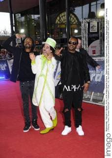 Madcon mit Charlie Chaplin-Double 19. Radio Regenbogen Award Verleihung Ehrung Preis Europa-Park Rust Freizeitpark Rust 22. April 2016