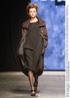 April 22, 2016 - Lodz, Poland - A model walks the runway at the Mara Gibbucci show during the Poland Fashion Week, in Lodz, Poland, on April 22, 2016. Lodz Poland  - ZUMAn230