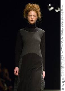 April 22, 2016 - Lodz, Poland - A model walks the runway at the Mara Gibbucci show during the Poland Fashion Week, in Lodz, Poland, on April 22, 2016. Lodz Poland  - ZUMAn230