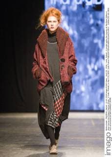 April 22, 2016 - Lodz, Poland - A model walks the runway at the Mara Gibbucci show during the Poland Fashion Week, in Lodz, Poland, on April 22, 2016. Lodz Poland  - ZUMAn230
