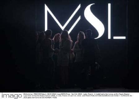 April 22, 2016 - Lodz, Poland - A model walks the runway at the Magda Stepien Lyga show during the Poland Fashion Week, in Lodz, Poland, on April 22, 2016. Lodz Poland  - ZUMAn230