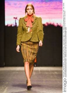 Poland Fashion Week in Lodz: Modenschau Rockmädchen April 22, 2016 - Lodz, Poland - A model walks the runway at the Rockmadchen show during the Poland Fashion Week, in Lodz, Poland, on April 22, 2016. Lodz Poland  - ZUMAn230