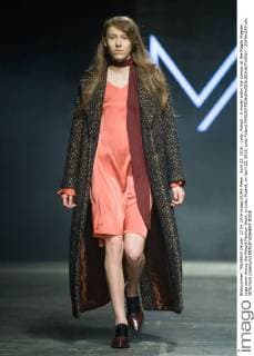 April 22, 2016 - Lodz, Poland - A model walks the runway at the Magda Stepien Lyga show during the Poland Fashion Week, in Lodz, Poland, on April 22, 2016. Lodz Poland  - ZUMAn230