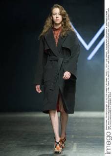 April 22, 2016 - Lodz, Poland - A model walks the runway at the Magda Stepien Lyga show during the Poland Fashion Week, in Lodz, Poland, on April 22, 2016. Lodz Poland  - ZUMAn230