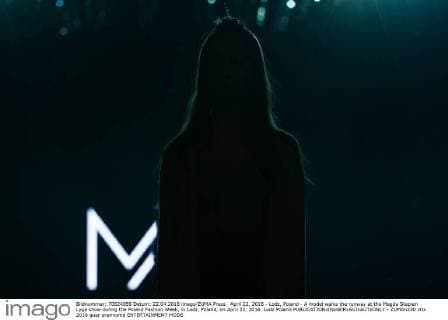 April 22, 2016 - Lodz, Poland - A model walks the runway at the Magda Stepien Lyga show during the Poland Fashion Week, in Lodz, Poland, on April 22, 2016. Lodz Poland  - ZUMAn230