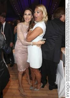 Dagmar Kögel und Franziska van Almsick bei der Aftershow Party des Radio Regenbogen Award 2016 im Europa-Park Confertainment Center. Rust, 22.04.2016 Foto:xS.xGabschx xFuturexImage