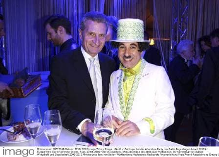 Günther Oettinger bei der Aftershow Party des Radio Regenbogen Award 2016 im Europa-Park Confertainment Center. Rust, 22.04.2016 Foto:xS.xGabschx xFuturexImage