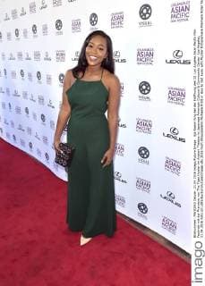 Aja Naomi King bei der Eröffnung des 32. Los Angeles Asian Pacific Film Festivals mit der Premiere von The Tiger Hunter im Aratani Theatre im Japanese American Cultural & Community Center. Los Angeles, 21.04.2016 Foto:xD.xStarbuckx xFuturexImage