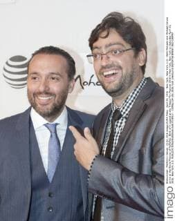 April 23, 2016 - New York, New York, U.S - Seth Michaels and Michael Caruso arrive at the World Premier of PelÃƒÂ©: Birth of A Legend at the Tribeca Film Festival 2016 in New York, New York on Saturday April 23, 2016. New York U.S. - ZUMAp124