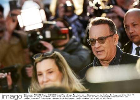 Tom Hanks bei der Europapremiere des Kinofilms Ein Hologramm für den König A Hologram for the King im Zoo Palast. Berlin, 24.04.2016 Foto:xC.xNiehausx xFuturexImage