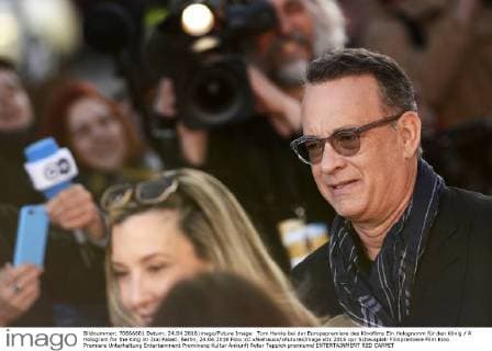 Tom Hanks bei der Europapremiere des Kinofilms Ein Hologramm für den König A Hologram for the King im Zoo Palast. Berlin, 24.04.2016 Foto:xC.xNiehausx xFuturexImage