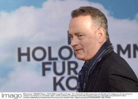 Tom Hanks bei der Europapremiere des Kinofilms Ein Hologramm für den König A Hologram for the King im Zoo Palast. Berlin, 24.04.2016 Foto:xC.xNiehausx xFuturexImage