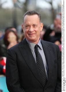 . 25 04 2016. London, United Kingdom. Tom Hanks arriving at the A Hologram for the King premiere in London.  xStephenxLockx xi-Imagesx IIM-12507-0003