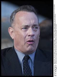 . 25 04 2016. London, United Kingdom. Tom Hanks feels the cold on the red carpet in London as he arrives for the premiere of his new film A Hologram for the King .  xStephenxLockx xi-Imagesx IIM-12507-0016