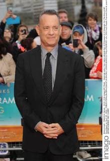 American actor Tom Hanks attends the UK Premiere of A Hologram For The King at BFI Southbank on April 25, 2016.  LON20160425210 PAULxTREADWAY