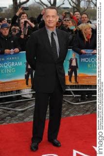 American actor Tom Hanks attends the UK Premiere of A Hologram For The King at BFI Southbank on April 25, 2016.  LON20160425232 PAULxTREADWAY