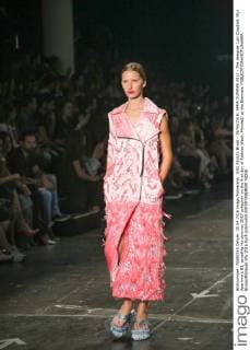 SAO PAULO, Brazil - 25 04 2016: SPFW SUMMER 2017 - The designer Luiz Claudio& 39;s Apartment 03, parading his summer 2017 collection on the first day of Fashion Week, Monda5) at the Biennale.  BrunaxMarques