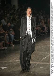 SAO PAULO, Brazil - 25 04 2016: SPFW SUMMER 2017 - The designer Luiz Claudio& 39;s Apartment 03, parading his summer 2017 collection on the first day of Fashion Week, Monday (25) at the Biennale.  BrunaxMarques