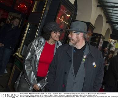Doctor Faustus Gala Night London UK. Phil Jupitus at the Gala Night performance of Doctor Faustus at The Duke Of York s Theatre in London, England on April 25, 2016. LMK386-60226-260416 