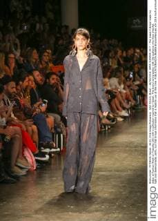 SAO PAULO, Brazil - 26 04 2016: SPFW SUMMER 2017 - The brand A.Brand made his debut at Fashion Week on Tuesday (26) with a collection inspired by Hawaii. The brand conversation with the audience who likes cheerful, light and desencanadas parts, but that brings information that is legal to use at the time.  BrunaxMarques