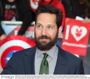 America Civil War UK Premiere London, UK. Paul Rudd at Captain America Civil War UK Premiere at the Vue Westfield Shopping Centre, London on April 26th 2016. LMK73-60233-270416 