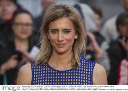 London, UK. 25 April 2016. Actress Christy Meyer arrives for the UK premiere of the film A Hologram for the King at the BFI Southbank. A Hologram for the King, UK Premiere, London, UK 