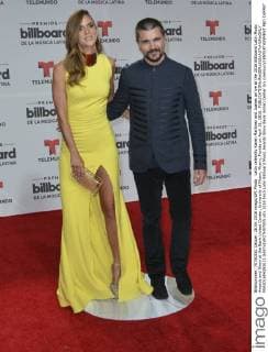 Latin celebrity Karen Martinez and Juanes arrive at the 2016 Billboard Latin Music Awards and Show at the Bank United Center, University of Miami, Miami, Florida on April 28, 2016.  MIA201604282011 GARYxIxROTHSTEIN