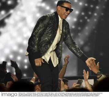 Latin artist Daddy Yankee perform during the 2016 Billboard Latin Music Awards at the Bank United Center, University of Miami, Miami, Florida on April 28, 2016.  MIA20160428119 GARYxIxROTHSTEIN