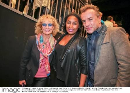 27.04.2016, MuseumsQuartier, NEXT TO NORMAL, Wien-Premiere des preisgekrönten Broadway Musicals! im Bild: Dagmar Koller, Ana Milva Gomes, Uwe Kröger