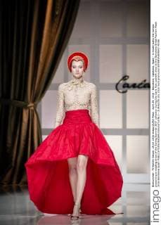 April 29, 2016 - Barcelona, Catalonia, Spain - A model walks the runway presenting a wedding dress of the Spring Summer 2017 collection during the Carla Ruiz catwalk show at the Barcelona Bridal Fashion Week 2016 Barcelona Spain - ZUMAo105