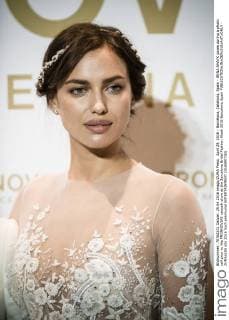 April 29, 2016 - Barcelona, Catalonia, Spain - IRINA SHAYK poses during a photo call prior to the PRONNOVIAS catwalk show at the Barcelona Bridal Fashion Week 2016 Barcelona Spain - ZUMAo105