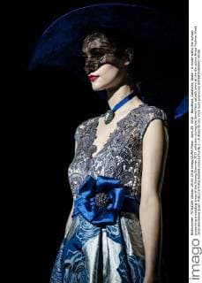 April 29, 2016 - Barcelona, Catalonia, Spain - A model walks the runway presenting a wedding dress of the Spring Summer 2017 collection during the Sonia Pena catwalk show at the Barcelona Bridal Fashion Week 2016 Barcelona Spain - ZUMAo105