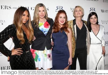 April 28, 2016 - West Hollywood, CA, United States - 28 April 2016 - West Hollywood, California - Ashanti, Mira Sorvino, Alexandra Daniels, Sharon Stone. Mothers And Daughters Los Angeles Premiere held at The London. Photo Credit: West Hollywood United States - ZUMAa123