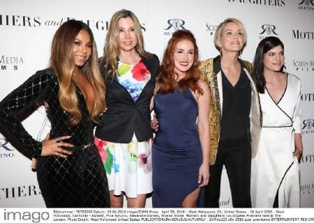 April 28, 2016 - West Hollywood, CA, United States - 28 April 2016 - West Hollywood, California - Ashanti, Mira Sorvino, Alexandra Daniels, Sharon Stone. Mothers And Daughters Los Angeles Premiere held at The London. Photo Credit: West Hollywood United States - ZUMAa123