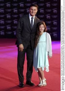 Tini Filmpremiere in Rom Javier Zanetti con la figlia Roma 29-04-2016 Red Carpet of film Tini - la nuova vita di Violetta Rome 29th April 2016. Tini - The New Life Of Violetta Premiere. Photo SamanthaxZucchi Insidefoto SamanthaxZucchi