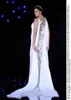 April 29, 2016 - Barcelona, Spain - Irina Shayk wears a creation from Pronovias during Barcelona Bridal Fashion Week April 29th, 2016 in Barcelona, Spain. Barcelona Spain  - ZUMAn230