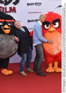 Axel Prahl und Christoph Maria Herbst bei der Angry Birds- Der Film Kino Premiere am 1.05.2016 in Berlin Angry Birs- Der Film Kinopremiere in Berlin, 2016 