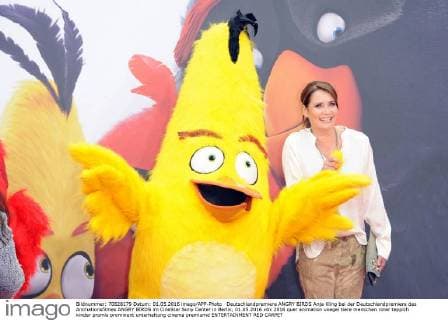 Deutschlandpremiere ANGRY BIRDS Anja Kling bei der Deutschlandpremiere des Animationsfilmes ANGRY BIRDS im CineStar Sony Center in Berlin, 01.05.2016
