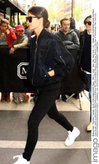 May 2, 2016 - New York, New York, U.S. - Model LILY ALDRIDGE arrives the Mark Hotel to get ready to attend the 2016 Costume Institute MET GALA entitled Manus x Machina: Fashion in the Age of Technology. New York U.S. - ZUMAk03_